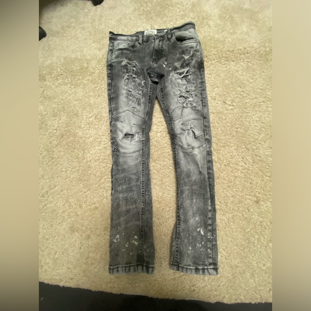 Fwrd distressed skinny jeans